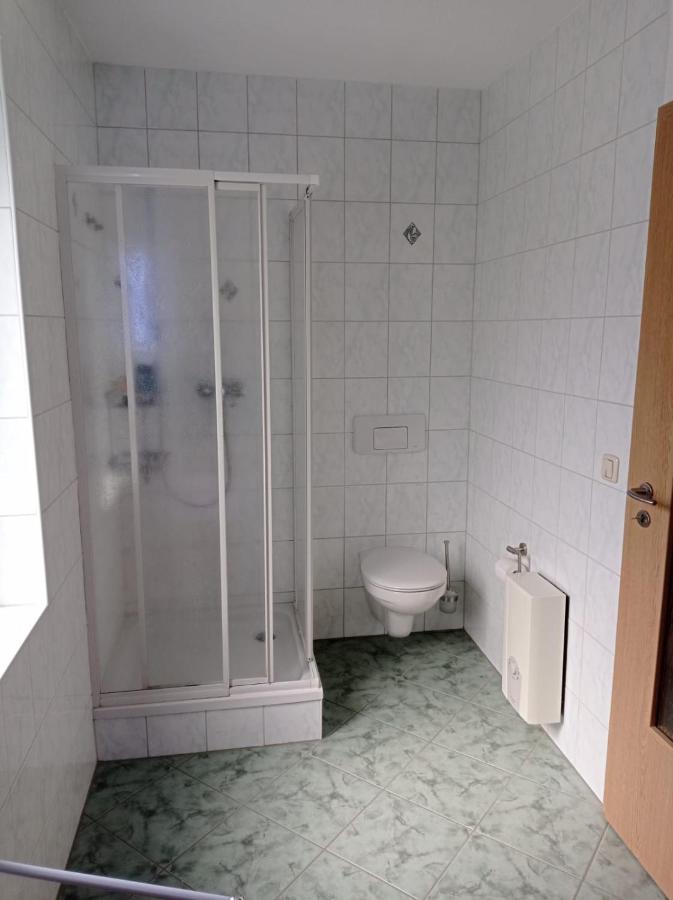 Ferienwohnung Greifenbach, Gartennutzung, Haustiere Willkommen Geyer Buitenkant foto